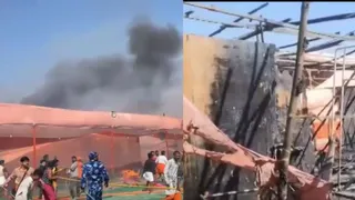 Mahakumbh 2025: Fire At Shankaracharya Marg Brought Under Control; No Causalities Reported