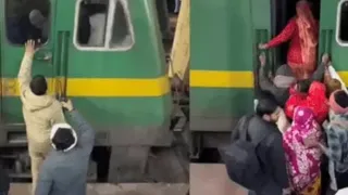 Mahakumbh Train Rush: Devotees Lock Themselves Inside Loco Cabin Of Train Amid Overcrowding; Watch Viral Video