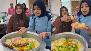 Video Of Woman's Bizarre Pani Puri Biryani Experiment Sparks Outrage Among Desi Foodies: 'Justice For Biryani' Trends Online