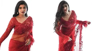 Pragya Nagra Viral Video: Malayalam Actress Slays In Red Hot Saree Following MMS Controversy