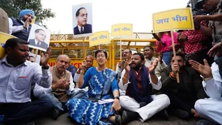 Atishi Stages Protest With AAP MLAs After Being ‘Denied’ Entry In Delhi Assembly; BJP Decries ‘Wrong Attitude’