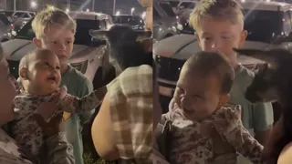 Baby Goat And Human Baby Share Hilarious Laugh Fest In Viral Video; Netizens Dub Them ‘Adorable Duo’