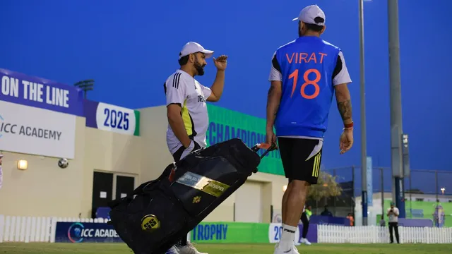 champions-trophy-india-batters-brush-up-on-spin-skills-at-nets-ahead-of-battle-against-santner-bracewell