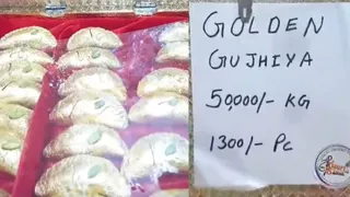 UP Sweet Shop Sells Golden Gujiya For Rs 50,000 Per Kg On Holi; Internet Reacts To Viral Video
