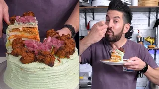 Chef's Bizarre Chicken Tikka Masala Cake Shocks Internet; Netizens Dub It 'Naan-Traditional' | Viral Video