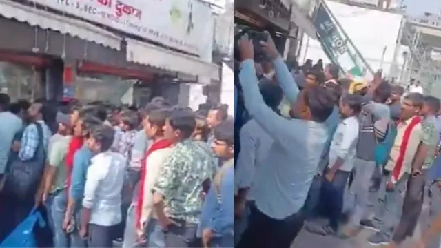 noida-liquor-shop-sees-heavy-crowd-for-buy-one-get-one-free-offer-and-huge-discounts-video-goes-viral