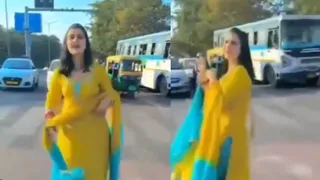 Chandigarh Police Suspends Constable After Wife’s Viral Dance Video Halts Traffic At Sector-20 Gurdwara Chowk | WATCH