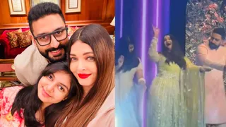 Aishwarya Rai, Aaradhya And Abhishek Bachchan Groove To 'Kajra Re' At A Family Wedding | WATCH