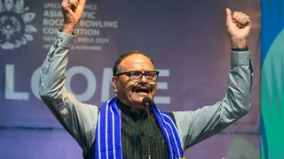 ‘Don't Think The Other Way Around’: UP Deputy CM Brijesh Pathak Offered Blue Drum At Event On World Laughter Day