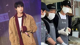 BTS Jin Volunteers Serving Food To Those Affected By South Korea Wildfires | WATCH