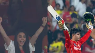Preity Zinta Cheers For Punjab KIngs' Star Priyansh Arya After He Scores Century Against CSK | WATCH