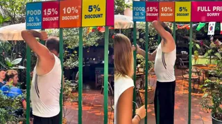 Thai Restaurant Offers ‘Skinny People’ Discount For Squeezing Through Metal Bars; Internet Calls It Disrespectful | Viral Video