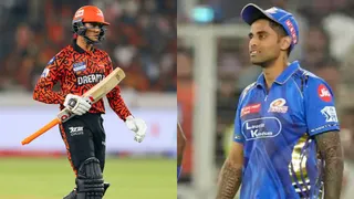 suryakumar-yadav-checks-abhishek-sharmas-pockets-mi-vs-srh-match-abhishek-note-celebration-after-century-video-wankhede-stadium-ipl-2025-updates
