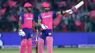 rr-skipper-sanju-samson-injury-forces-him-out-of-game-against-rcb-riyan-parag-to-lead-side