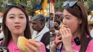 Viral Video: Hong Kong Vlogger Orders Vada Pav In Marathi, Leaves Internet Impressed With Her Desi Swag