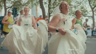 Woman Runs 2025 London Marathon Wearing Wedding Dress; Reason Behind It Leaves Netizens Deeply Moved
