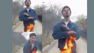 Singer Sets Pants On Fire To Save Money On Visual Effects; Dangerous Stunt Ends In Disaster | Viral Video