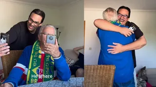 Father On Video Call With Son Fails To Realise He’s Standing Right Behind Him; Heartwarming Video Leaves Internet In Tears