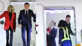 Emmanuel Macron Slapped By Wife Brigitte? Netizens Call It ‘Domestic Abuse’ As Video Goes Viral; French President Reacts | WATCH