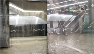 Mumbai Metro Aqua Line: Newly Inaugurated Worli Station Flooded After Rain | Watch