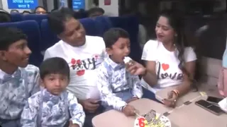 Couple Celebrates Son’s Birthday Inside Kashmir's First Vande Bharat; Internet Slams 'Private Party In Public Space'