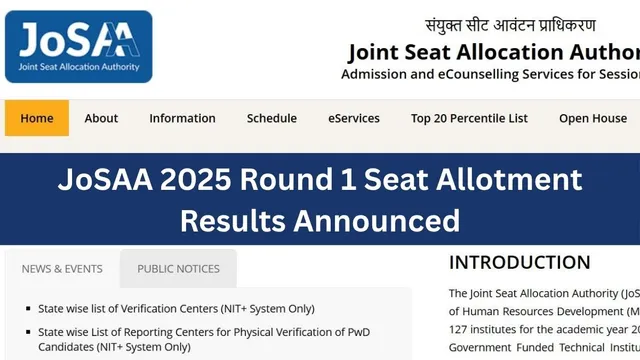 josaa-2025-first-round-seat-allotment-results-released-at-josaanicin