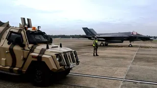 F-35 In India: Mahindra Marksman Guards World's Most Advanced Fighter Jet, CISF Shares Pics