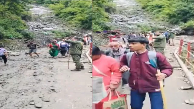 uttarakhand-two-pilgrims-dead-two-injured-in-landslide-on-kedarnath-yatra-route-rescue-efforts-underway-watch