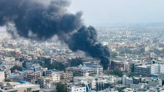 noida-massive-fire-breaks-out-at-sector-2-private-firm-dousing-op-underway-watch-uttar-pradesh-news