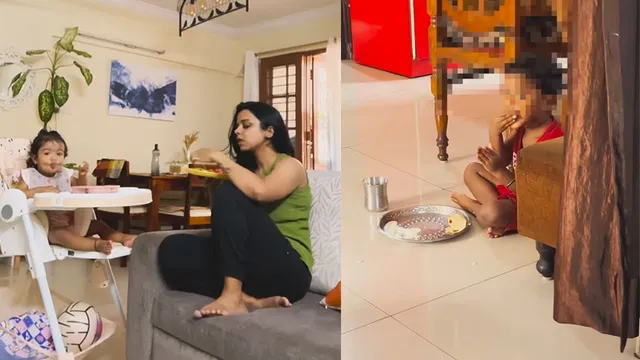 i-dont-practice-idiotic-things-bengaluru-mom-schools-internet-after-video-shows-househelps-son-eating-on-the-floor-viral
