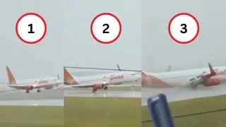 Boeing Plane Skids And Tilts During Landing In Indonesia, Narrowly Escaping Crash | Chilling Video Surfaces