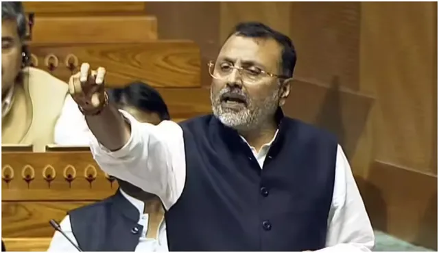 nishikant-dubey-hits-raj-thackeray-again-after-patak-ke-marenge-hooliganism-charge-amid-hindi-marathi-row