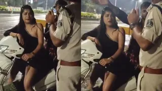 'Mere Husband Ko Maar Ke': Drunk Woman Creates Chaos On Road, Accuses Police Of Killing Husband; Shocking Video Goes Viral