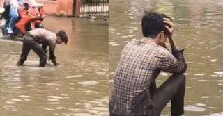 Jaipur Man Loses Phone On Flooded Road; His Emotional Outburst Melts Hearts On Social Media | Watch