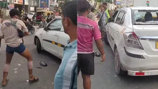 Kanwariyas Brutally Thrash Driver And Vandalise Car In Ghaziabad’s Modinagar After Minor Collision | Viral Video