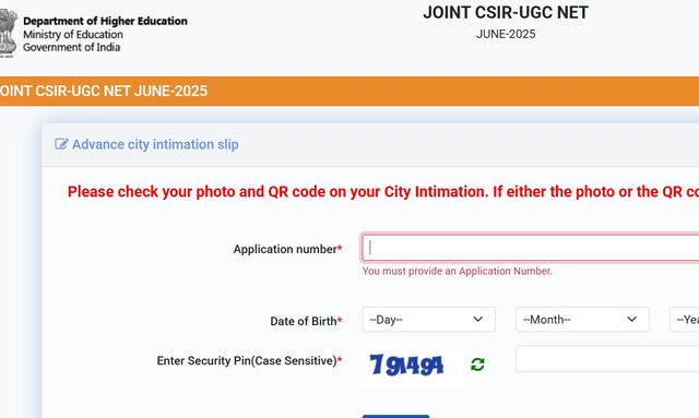 CSIR UGC NET 2025 Exam City Slip Released For July 28 Exam; Download At ...