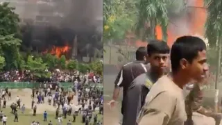 VIDEO: Fireball, Thick Smoke Erupt After Bangladesh Air Force Jet Crashes Into Dhaka School With Children Present