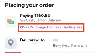 10-Minute Delivery App Faces Backlash Over Adding Hidden Handling Fees On Cash-On-Delivery Orders