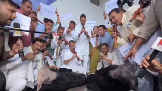 Snake-Charmers And Buffaloes In MP Assembly? Congress MLAs' Unique Protest Over Corruption, Unemployment | Watch