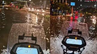 ‘Not A Bike But A Speedboat…’ Hero Xpulse Crosses Flooded Road In Bangalore With Ease, Video Goes Viral