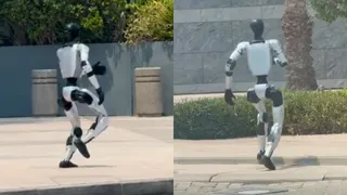 Humanoid Robot Seen Running On Dubai Streets, Netizens Say It Might Be An AI-Generated Video | VIRAL