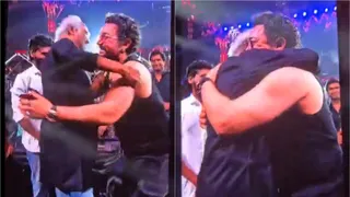 Rajinikanth Stops Aamir Khan From Touching His Feet, Shares A Hug At Coolie Trailer Launch