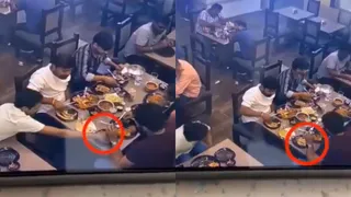 Caught On CCTV: Men Mix Bone In Vegetarian Food At Gorakhpur Restaurant To Skip Bill, Internet Is Furious