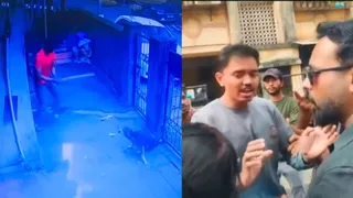 Man Beats Elderly Stray Dog With Stick In Navi Mumbai, Angry Locals Thrash Him In Viral Video