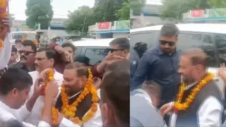 Swami Prasad Maurya, Former UP Minister Slapped During Welcome Ceremony In Raebareli | Watch