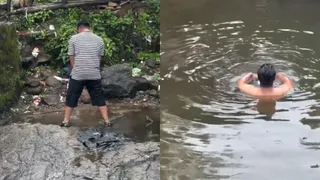 Man Urinates In Lonavala’s Bhushi Dam As Another Swims Nearby; Shocking Video Triggers Public Outrage