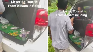 'Kisne Pheki Yeh Gandagi?': Arunachal Man Calls Out Assam Tourists For Littering, Sparks Civic Sense Debate