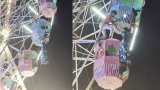 Chhattisgarh Woman Dangles 30 Feet Above Ground From Giant Wheel, Brave Man Saves Her In Dramatic Video