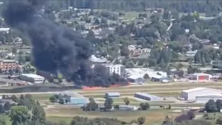 US: Plane Crashes Into Another While Landing In Montana; Shocking Visual Of Fireball Emerges | WATCH