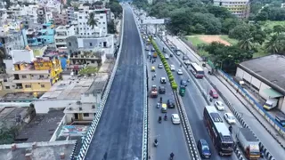 bengaluru-new-hebbal-flyover-loop-from-veerannapalya-to-baptist-hospital-opens-for-trial